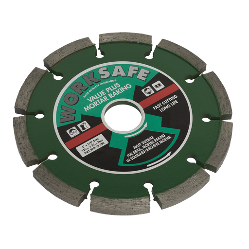 [WDVP125] Sealey Worksafe® Value Plus Diamond Blade 125 x 22mm