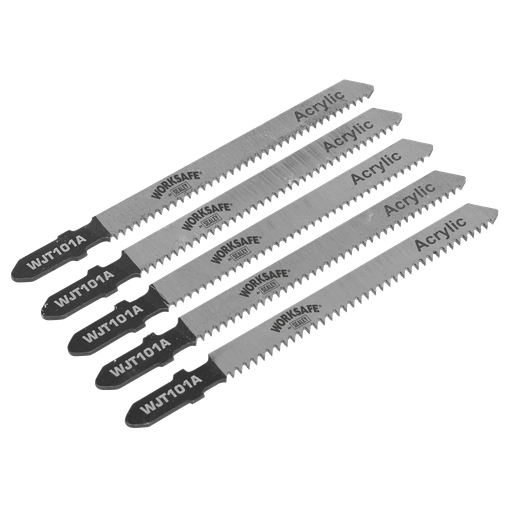 [WJT101A] Sealey Worksafe® Jigsaw Blade for Metal 75mm 12tpi - Pack of 5