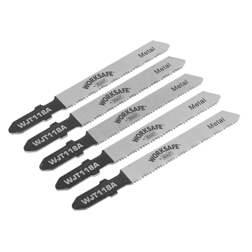 [WJT118A] Sealey Worksafe® Jigsaw Blade for Metal 55mm 21tpi - Pack of 5