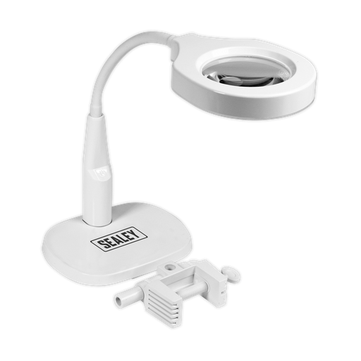 [WL53/8D] Sealey Dimmable Dual Mounting Magnifying Worklight 230V 45 SMD LED