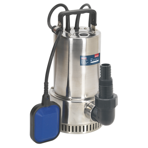 [WPS250A] Sealey Submersible Stainless Water Pump Automatic 250L/min 230V