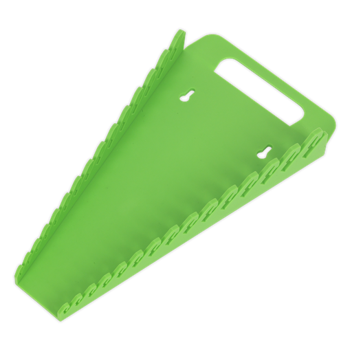 [WR08HV] Sealey Premier Spanner Rack Capacity 15 Spanners - Hi-Vis Green
