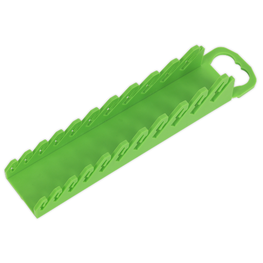 [WR10HV] Sealey Premier Spanner Rack Capacity 10 Stubby Spanners - Hi-Vis Green