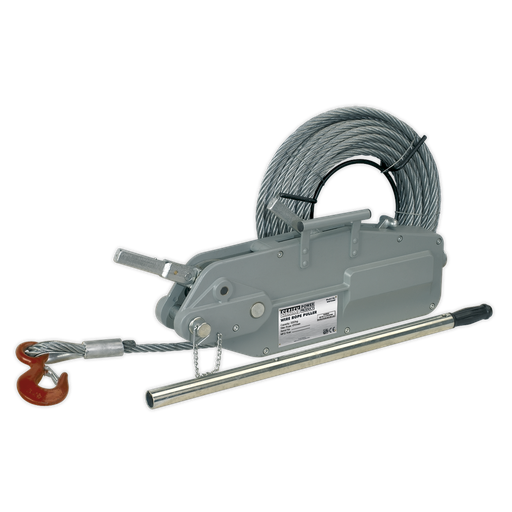[WRP3200] Sealey Wire Rope Puller 3200kg Max Line Force