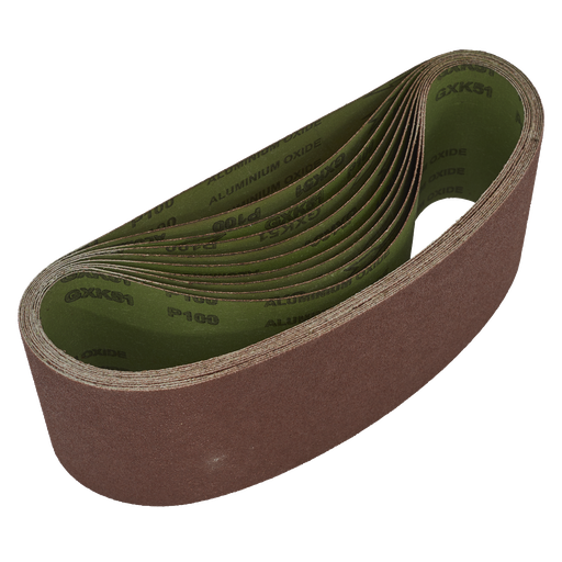 [WSB61100] Sealey Worksafe® 100 x 610mm Sanding Belt 100Grit - Pack of 10