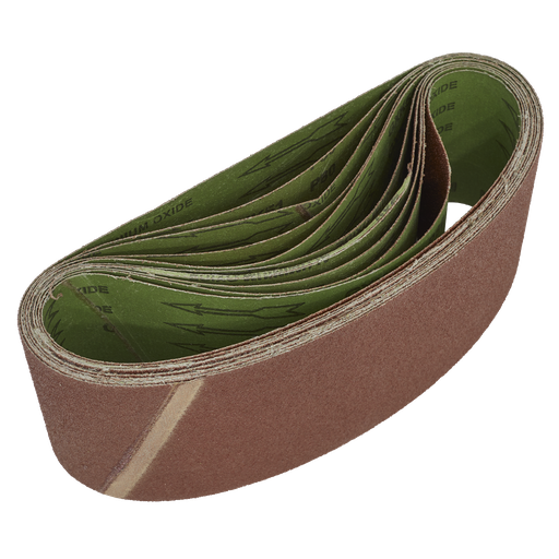 [WSB6180] Sealey Worksafe® 100 x 610mm Sanding Belt 80Grit - Pack of 10