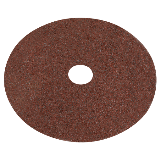 [WSD424] Sealey Worksafe® 100mm Fibre Backed Sanding Disc 24Grit - Pack o