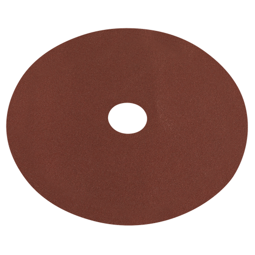 [WSD4580] Sealey Worksafe® 115mm Fibre Backed Sanding Disc 80Grit - Pack o