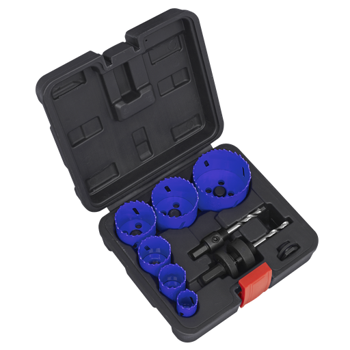 [WSEHSK] Sealey Electrician's Hole Saw Kit 9pc