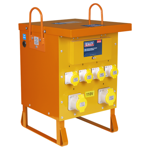 [WST10000] Sealey Single Phase Site Transformer 10kVA 110V