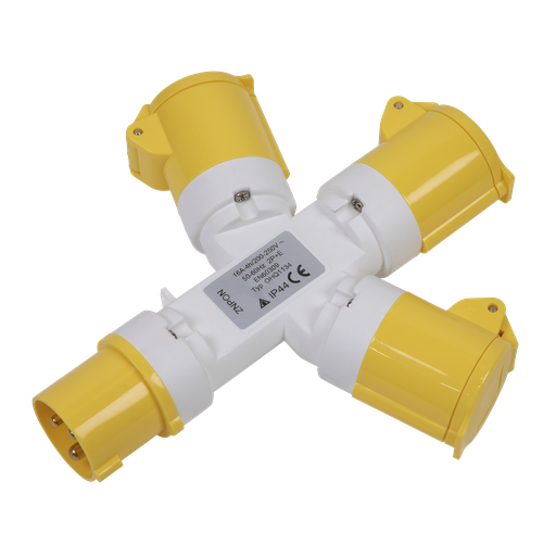 [WSTWA] Sealey 2P+E 3-Way Adaptor 110V
