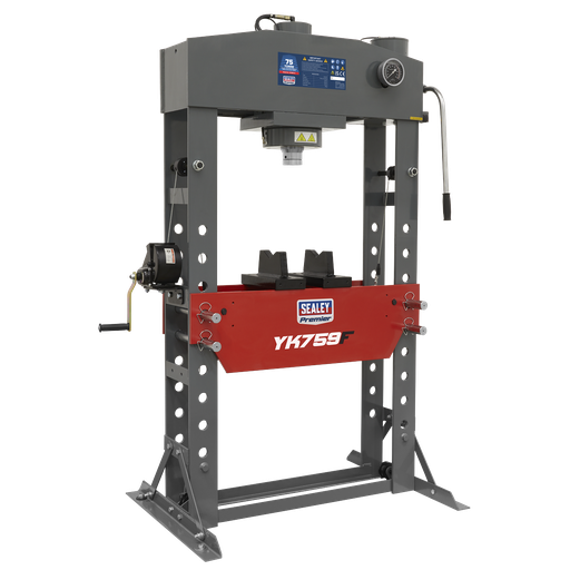 [YK759F] Sealey Premier Hydraulic Floor Type Press 75 Tonne