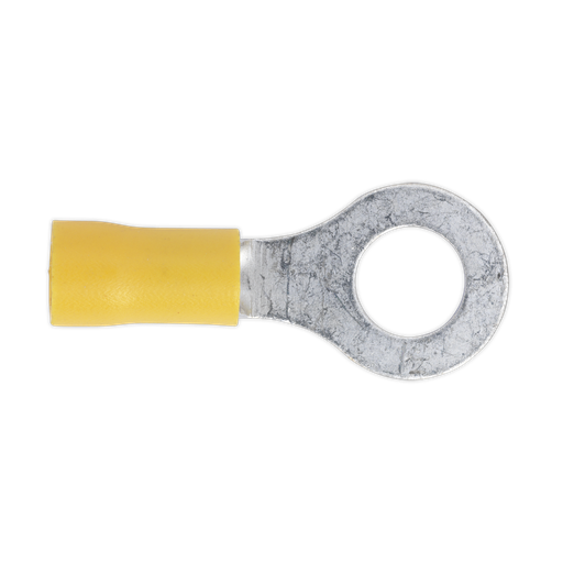 [YT20] Sealey Easy-Entry Ring Terminal 8.4mm (5/16"), Yellow - Pack of 