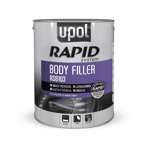 [RS6101] Upol Rapid Body Filler 1.1L Tin Grey 