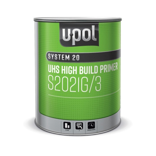 [S2021G/5] Upol S2021 Ultra High Solid High Build Primer 5L Tin Grey 