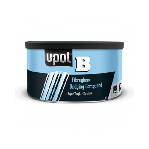 [UPOLB/2] Upol U-Pol B Glass Fibre Bridging Compound 1L Tin Yellow 
