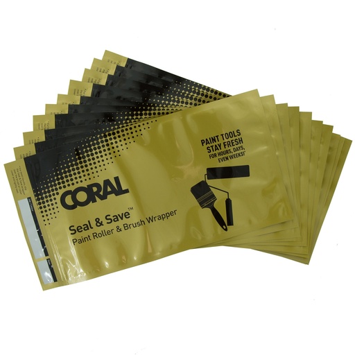[73501] Coral Seal & Save Wrapper for Wet Storage of Paint Brushes and R