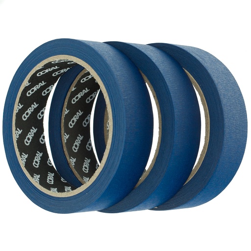 [71500] Coral Easy Blue Masking Tape for Indoor and Outdoor use 1 inch 2