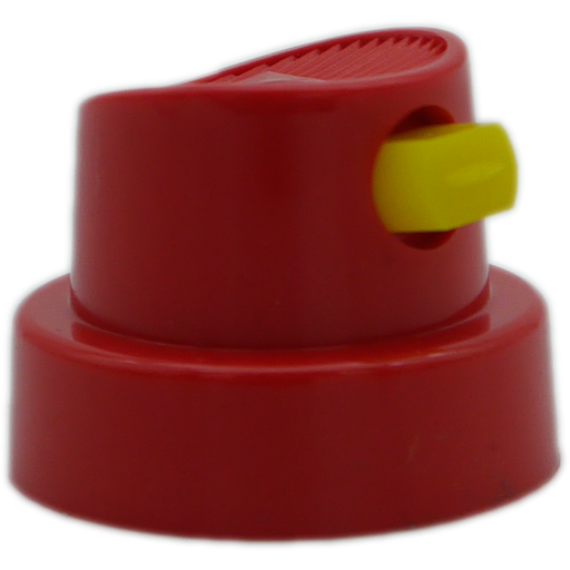 [F872-100] AEROSOL NOZZLE - FAN RED/YELLOW HIGH OUTPUT MID FAN (PACK OF 100