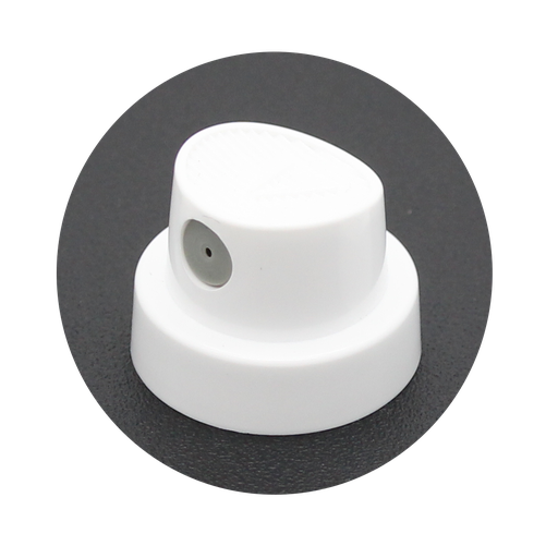 [F876-100] AEROSOL NOZZLE - ROUND WHITE/GREY VERY HIGH OUTPUT (PACK OF 100)