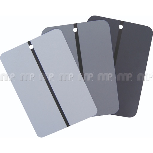 [594970001] MP Dark Grey Metal Spray Out Cards (Singles)