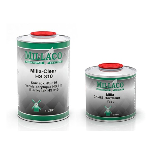 [KIT_MILL_HS310_2221L] Millaco HS310 1ltr Kit with 222 Fast (500ML)