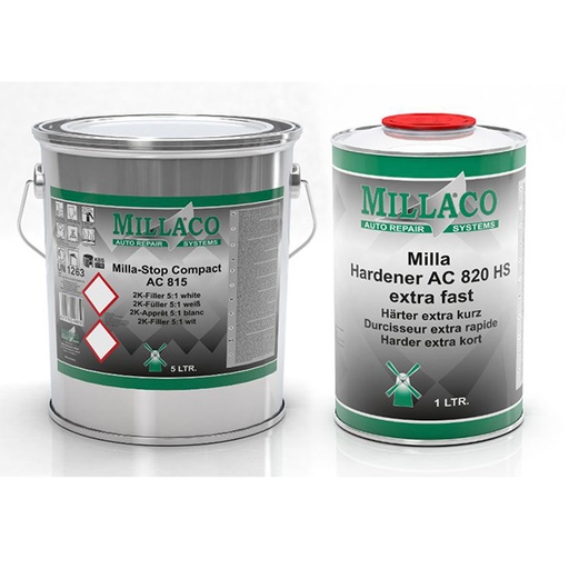 [KIT_MILL03_AC815_820] Millaco AC 815 White Kit with AC820 (1LT)