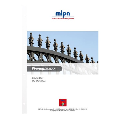[252730000] Mipa PMI Eisenglimmer Colour Chart (1ITEM)