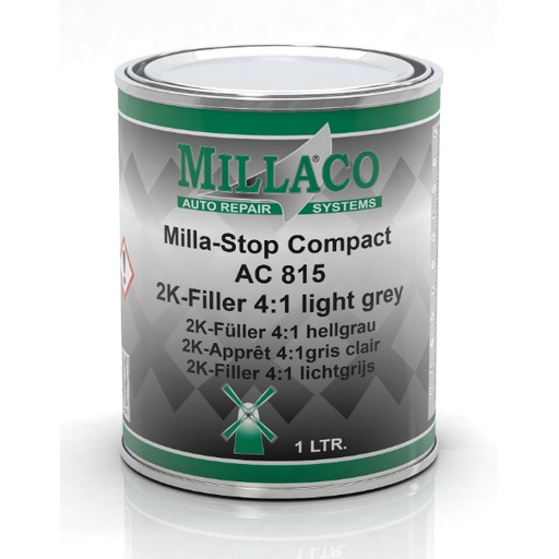 [852310001] Millaco Stop Comp 5:1 AC 815 Grey (1LT)