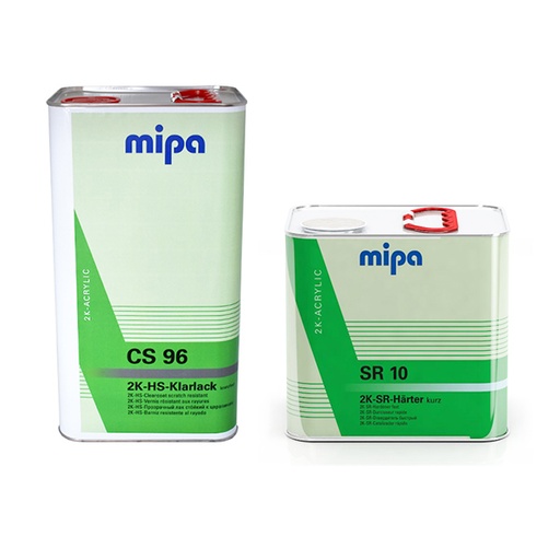 [KIT_CS96_5] Mipa CS96 Clearcoat x 60 & SR10 Hardener x 60