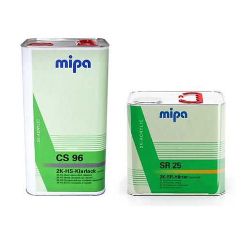 [KIT_CS96_6] Mipa CS96 Clearcoat x 60 & SR25 Hardener x 60