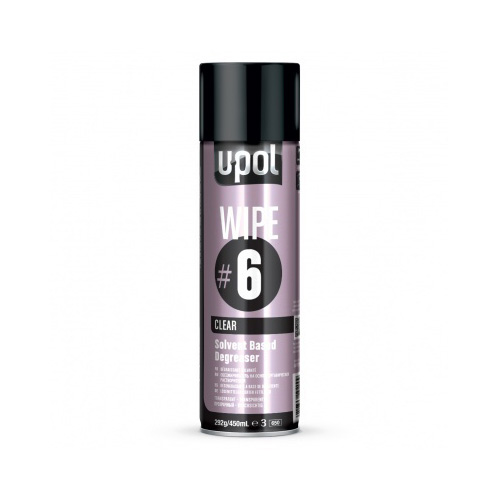 [WIPE/AL] Upol WIPE#6 Solvent-Based Degreaser 450 ml Aerosol Clear
