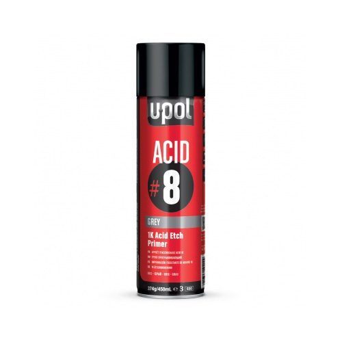 [ACID/AL] Upol 450ml Acid 8 1K Grey Acid Etch Primer Aerosol (Each)