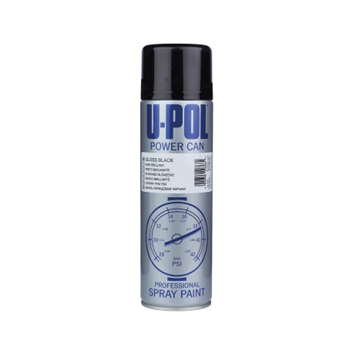 [PCMB/AL] Upol 500ml Powercan Matt Black Topcoat Aerosol (Each)