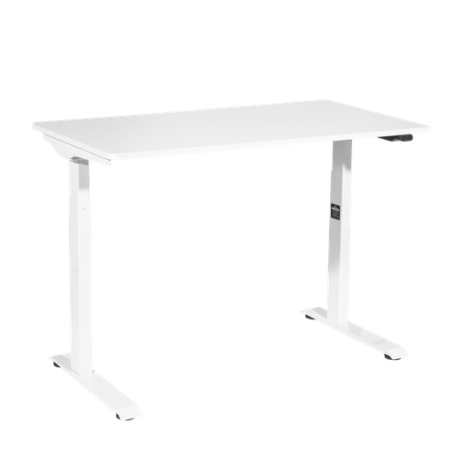 [DH56] Dellonda Single Motor Ultra-Quiet Adjustable-Height Electric Sit/Stand Desk - White Desktop