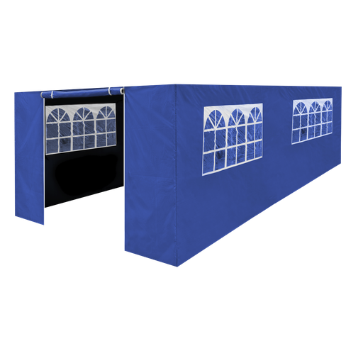[DG155] Sealey Dellonda Premium Side Walls/Doors/Windows for Gazebo/Marquee, Fits 3 x 6m Models - Blue