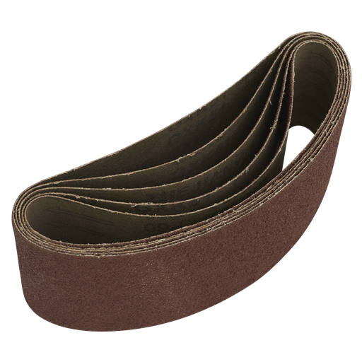 [SB60457] Sealey 76 x 457mm Sanding Belt 60Grit - Pack of 5