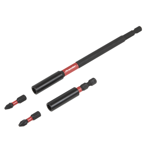 [AK8276] Sealey Premier Impact Grade Power Tool Bit Holder Set 4pc