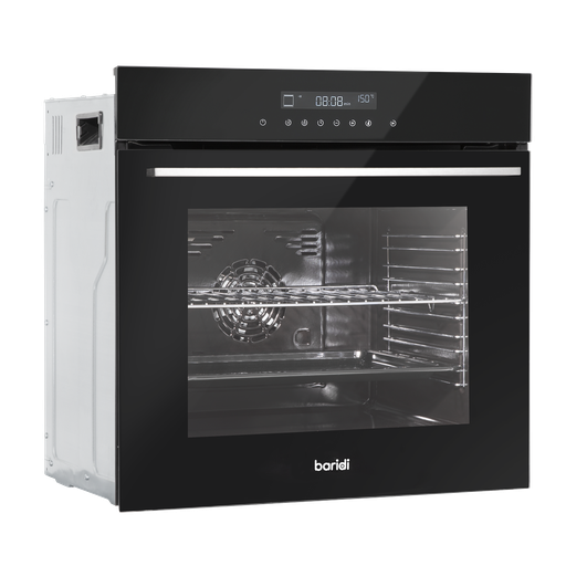 [DH199] Baridi Integrated Fan-Assisted Electric Oven 60cm 72L Capacity - Black