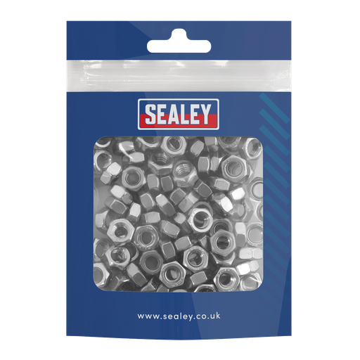 [SS6] Sealey Stainless Steel Nut M6, DIN 934 - Pack of 100