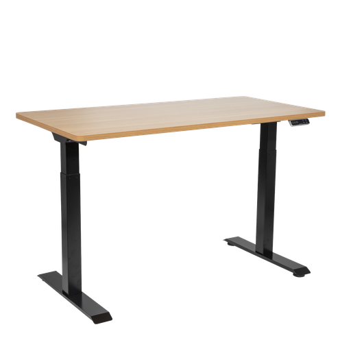 [DH33] Sealey Dellonda Oak Electric Height Adjustable Standing Desk, 1400 x 700mm Dual Motor 100kg