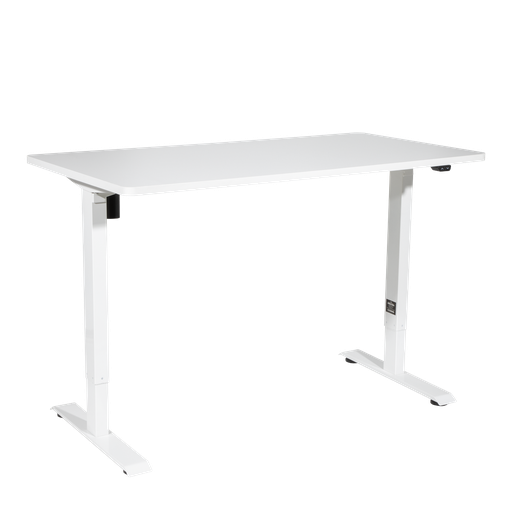 [DH67] Sealey Dellonda Single Motor Ultra-Quiet Adjustable-Height Electric Sit/Stand Desk - White Desktop