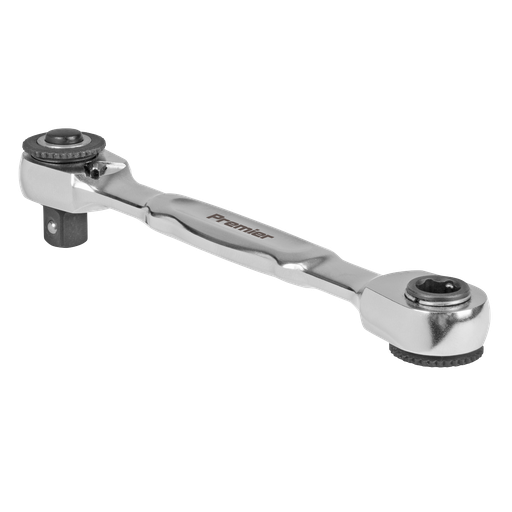 [AK6972] Sealey Micro Ratchet Bit Driver & Wrench 1/4"Sq & 1/4"Hex Drive