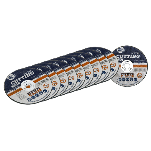 [PTC/3C10] Sealey 75 x 2mm Cutting Disc 10mm Bore - Pack of 10