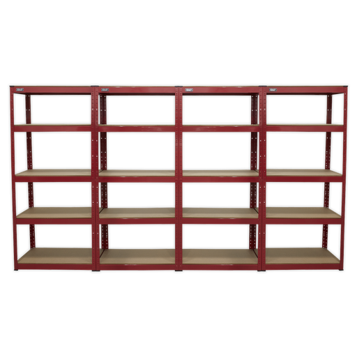 [AP6150COMBO] Racking Unit with 5 Shelves 150kg Capacity Per Level - Set of 4