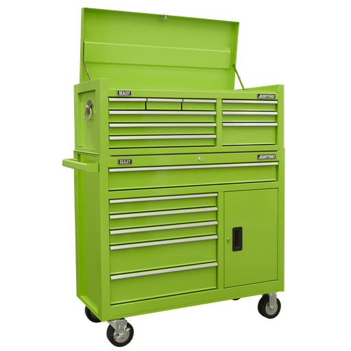 [AP41STACKHV] Sealey American PRO® Topchest & Rollcab Combination 15 Drawer - 