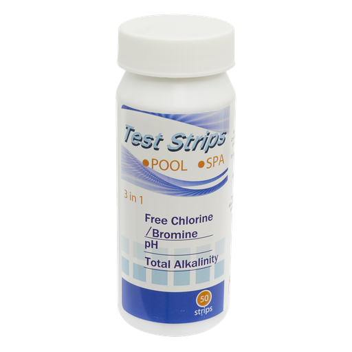 [DL32] Dellonda 3-in-1 Chlorine, PH & Alkalinity Test Strips x50 Strips - Pack of 1