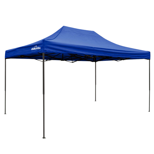 [DG135] Sealey Dellonda Premium 3 x 4.5m Pop-Up Gazebo, Heavy Duty, PVC Coated, Water Resistant Fabric, Supplied with Carry Bag, Rope, Stakes & Weight Bags - Blue Canopy