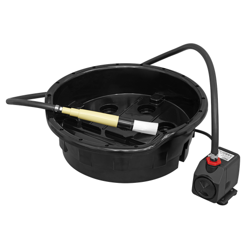[SM220] Sealey Portable Parts Washer Bucket with Brush 14L