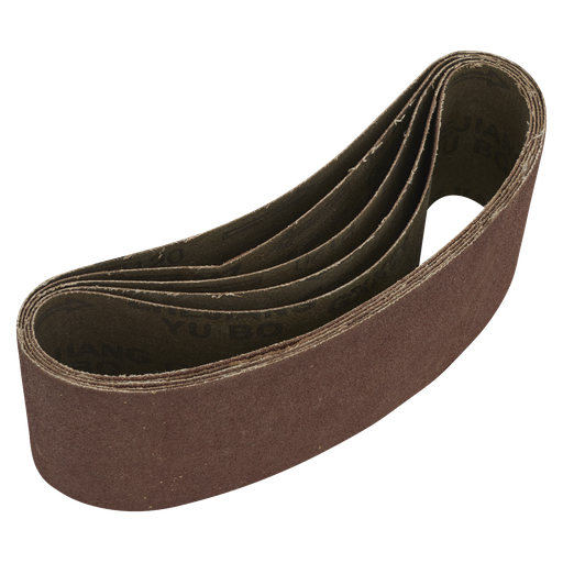 [SB120457] Sealey 76 x 457mm Sanding Belt 120Grit - Pack of 5